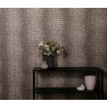 Forest Dreams: Bronz enyhén csillogó krokodilbőr mintás texturált hatású (lángálló, mosható) vlies-vinyl tapéta