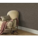 Forest Dreams: Barna kőfal mintás enyhén csilligó texturált (lángálló, mosható) vlies-vinyl tapéta