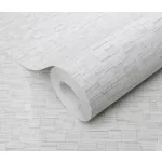 Forest Dreams: Szürke kőfal mintás enyhén csilligó texturált (lángálló, mosható) vlies-vinyl tapéta