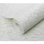 Forest Dreams: Bézses-szürke kőfal mintás enyhén csilligó texturált (lángálló, mosható) vlies-vinyl tapéta