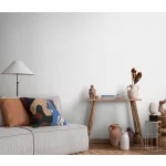 Forest Dreams: Törtfehér egyszínű texturált (lángálló, mosható) vlies-vinyl tapéta