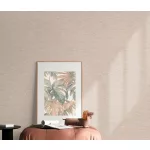 Forest Dreams: Krém-réz egyszínű texturált (lángálló, mosható) vlies-vinyl tapéta