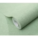 Forest Dreams: Zöld egyszínű texturált (lángálló, mosható) vlies-vinyl tapéta