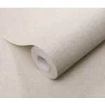 Forest Dreams: Hideg halványbarna egyszínű texturált (lángálló, mosható) vlies-vinyl tapéta