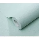 Forest Dreams: Vízkék egyszínű texturált (lángálló, mosható) vlies-vinyl tapéta