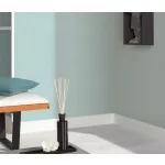 Forest Dreams: Vízkék egyszínű texturált (lángálló, mosható) vlies-vinyl tapéta