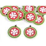 Fa gomb: Karácsonyi motívumok - több változatban