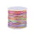 Pamutzsinór Ø1 mm szivárványos (rózsaszín-zöld színes változat): 10 méterenként rendelhető