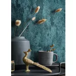 City Romance Vakolat mintás: fényes TÜRKIZ vlies-vinyl tapéta