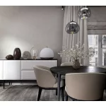 City Romance textil mintás: középszürke a. ezüst fényes vlies-vinyl tapéta