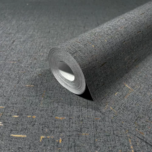 City Romance textil mintás: fekete (antracit) a. bronzos fényes vlies-vinyl tapéta