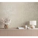 City Romance Kör mintás: halvány bézs alapon gyöngyházbézs vlies-vinyl tapéta