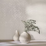 City Romance Kör mintás: krém a. gyöngyház fehér vlies-vinyl tapéta