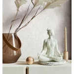 City Romance Beton: matt törtfehér mintás vlies-vinyl tapéta