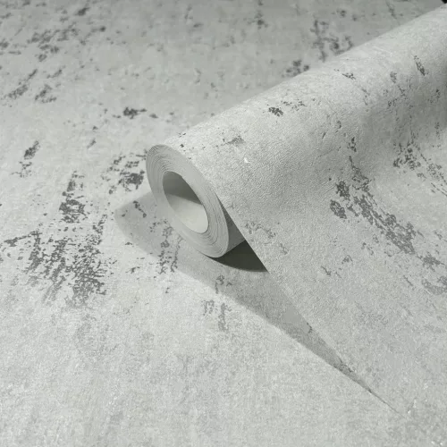 City Romance Beton: v.szürke alapon ezüst fényes mintás vlies-vinyl tapéta