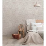 City Romance Indás: krém a. mályvás rózsaszínes inda mintás vlies-vinyl tapéta