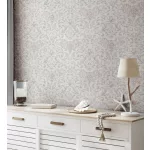 City Romance Indás: krém a. szürke-mályvás inda mintás vlies-vinyl tapéta