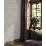 City Romance Indás: bézs alapon lilás-szürke inda mintás vlies-vinyl tapéta