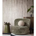 City Romance Mészkő: barnás-szürke alapon fényes mintás vlies-vinyl tapéta