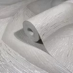 Ritus: Halványszürke fényes hatású modern dombormintás (mosható) vlies-vinyl tapéta