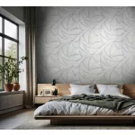 Ritus: Halványszürke fényes hatású modern dombormintás (mosható) vlies-vinyl tapéta