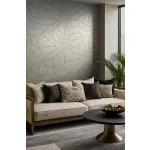 Ritus: Halvány bézses gyöngyházas fényes hatású modern dombormintás (mosható) vlies-vinyl tapéta