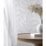 Ritus: Törtfehéres gyöngyházas fényes hatású modern dombormintás (mosható) vlies-vinyl tapéta