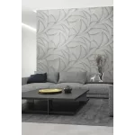 Ritus: Ezüstszürkés gyöngyház fényes hatású modern dombormintás (mosható) vlies-vinyl tapéta