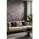 Ritus: Fekete bronzos ezüst gyöngyházas fényes hatású modern dombormintás (mosható) vlies-vinyl tapéta