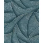Ritus: Türkizeskék arany ezüst gyöngyházas fényes hatású modern dombormintás (mosható) vlies-vinyl tapéta
