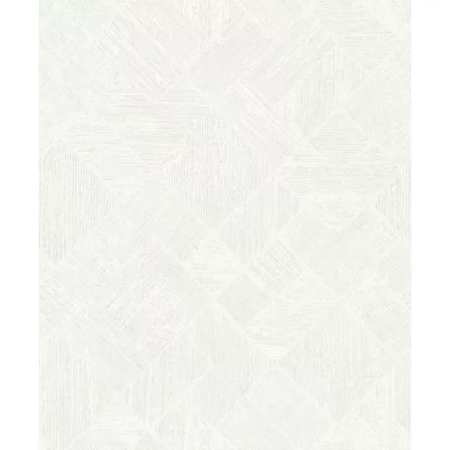 Ritus: Gyöngyházas törtfehér fényes hatású négyszöges modern dombormintás (mosható) vlies-vinyl tapéta