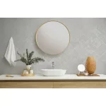 Ritus: Gyöngyházas törtfehér fényes hatású négyszöges modern dombormintás (mosható) vlies-vinyl tapéta