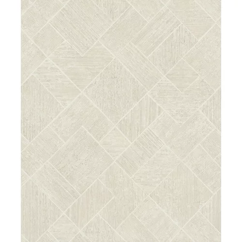 Ritus: Gyöngyház törtfehér pici bézzsel fényes hatású négyszöges modern dombormintás (mosható) vlies-vinyl tapéta