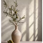 Ritus: Gyöngyház törtfehér pici bézzsel fényes hatású négyszöges modern dombormintás (mosható) vlies-vinyl tapéta