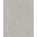 Ritus: Ezüst szürke törtfehér gyöngyházas fényes hatású négyszöges modern dombormintás (mosható) vlies-vinyl tapéta