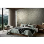 Ritus: Türkizkék arany pici ezüsttel gyöngyházas fényes hatású négyszöges modern dombormintás (mosható) vlies-vinyl tapéta