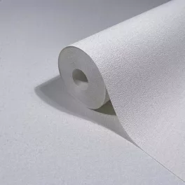   Ritus: Fehér egyszínű matt texturált (mosható) vlies-vinyl tapéta
