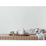 Ritus: Fehér egyszínű matt texturált (mosható) vlies-vinyl tapéta