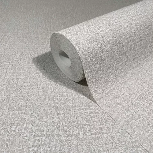 Ritus: Szürke egyszínű matt texturált (mosható) vlies-vinyl tapéta