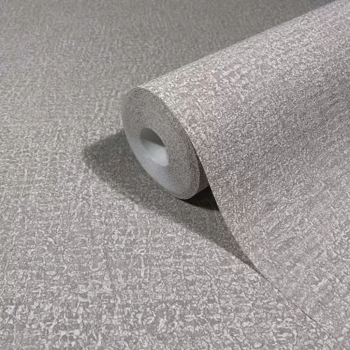 Ritus: Cementszürke egyszínű matt texturált (mosható) vlies-vinyl tapéta