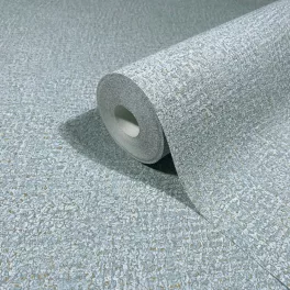  Ritus: Kékesszürke-arany apró betonmintás egyszínű matt texturált (mosható) vlies-vinyl tapéta