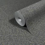 Ritus: Fekete-arany apró betonmintás egyszínű matt texturált (mosható) vlies-vinyl tapéta