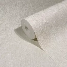   Ritus: Törtfehér-bézs vakolatmintás egyszínű matt texturált (mosható) vlies-vinyl tapéta