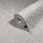 Ritus: Fényes szürkésbarna vakolatmintás egyszínű matt texturált (mosható) vlies-vinyl tapéta