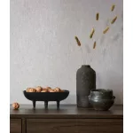 Ritus: Fényes szürkésbarna vakolatmintás egyszínű matt texturált (mosható) vlies-vinyl tapéta