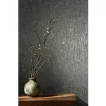 Ritus: Kékesszürke alapon bronz vakolatmintás egyszínű matt texturált (mosható) vlies-vinyl tapéta