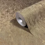 Ritus: Fényes aranybarna vakolatmintás egyszínű matt texturált (mosható) vlies-vinyl tapéta