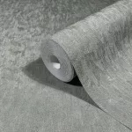 Ritus: Fényes szürke vakolatmintás egyszínű matt texturált (mosható) vlies-vinyl tapéta