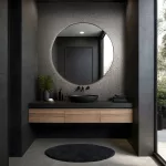 Ritus: Barnáslila alapon fémes bronz virág mintás(mosható) vlies-vinyl tapéta