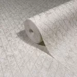 Ritus: Modern bézs-arany rombusz mintás (mosható) vlies-vinyl tapéta